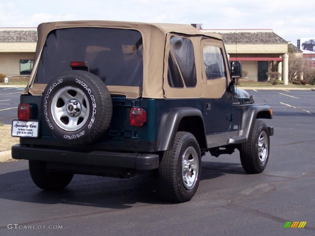 1998 Wrangler SE 4x4 - Emerald Green Pearl / Gray photo #6