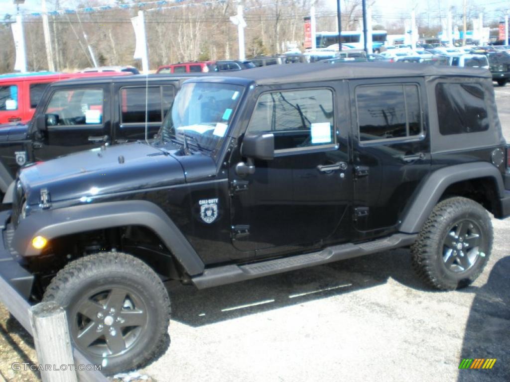 2011 Wrangler Unlimited Call of Duty: Black Ops Edition 4x4 - Black / Black photo #1