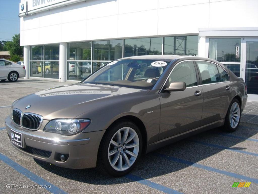 2008 7 Series 750Li Sedan - Kalahari Beige Metallic / Beige photo #1