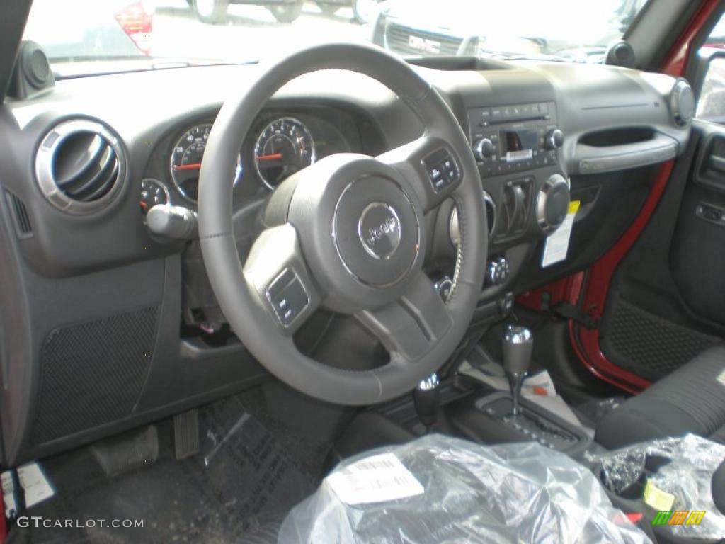 2011 Wrangler Sport S 4x4 - Deep Cherry Red Crystal Pearl / Black photo #3