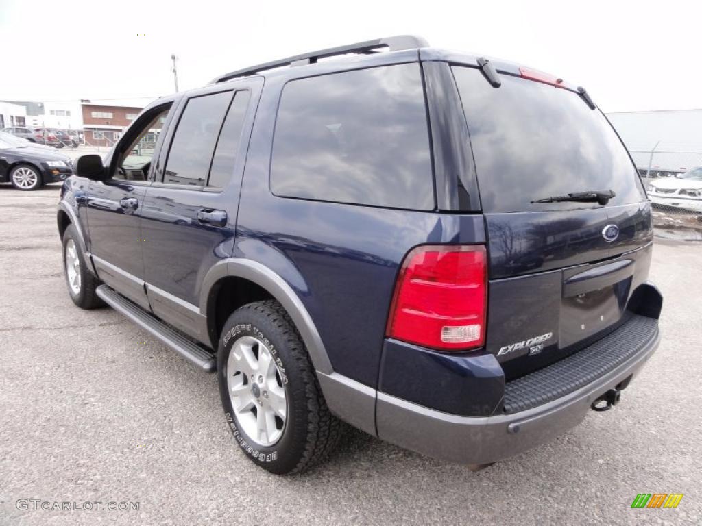 2003 Explorer XLT 4x4 - True Blue Metallic / Medium Parchment Beige photo #10