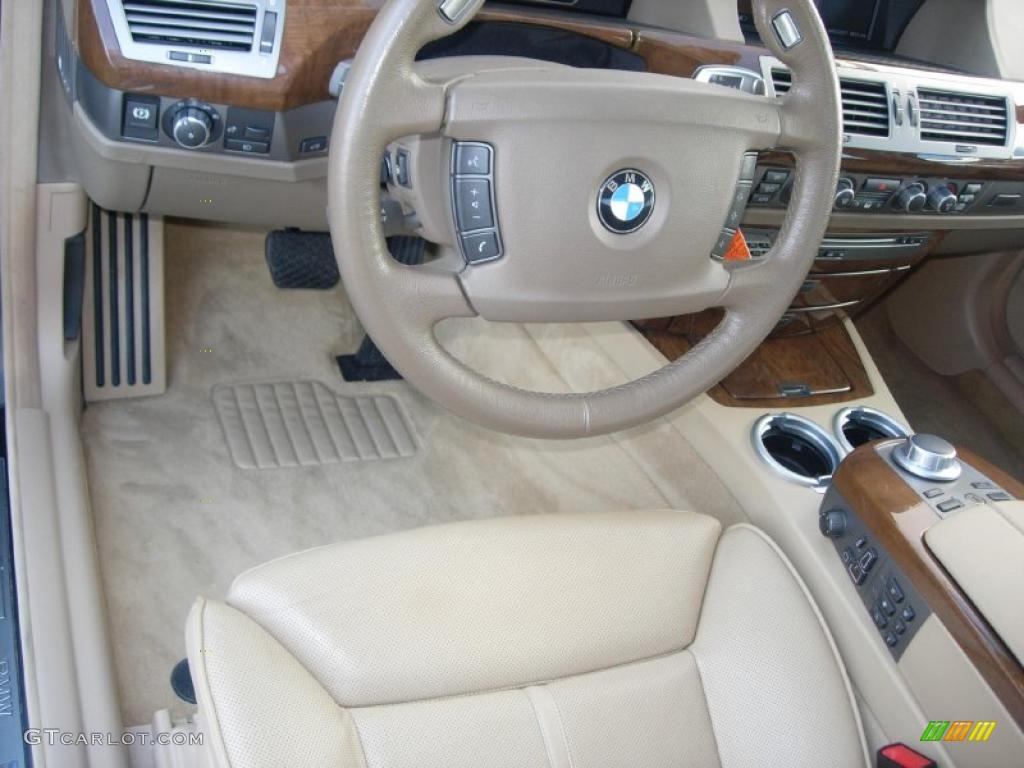 2008 7 Series 750Li Sedan - Kalahari Beige Metallic / Beige photo #14
