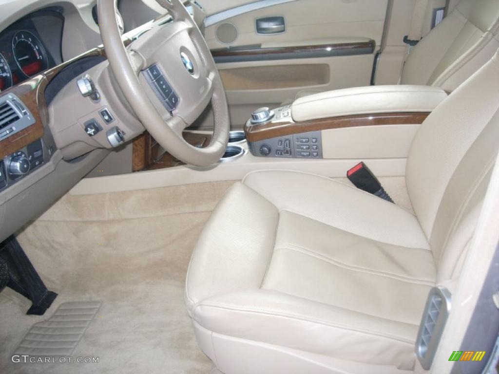 2008 7 Series 750Li Sedan - Kalahari Beige Metallic / Beige photo #15