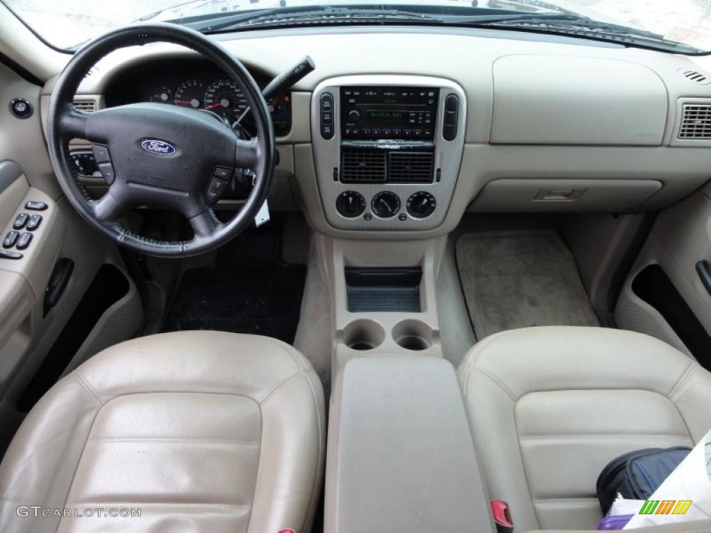 2003 Explorer XLT 4x4 - True Blue Metallic / Medium Parchment Beige photo #27