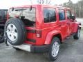 2011 Flame Red Jeep Wrangler Unlimited Sahara 4x4  photo #2