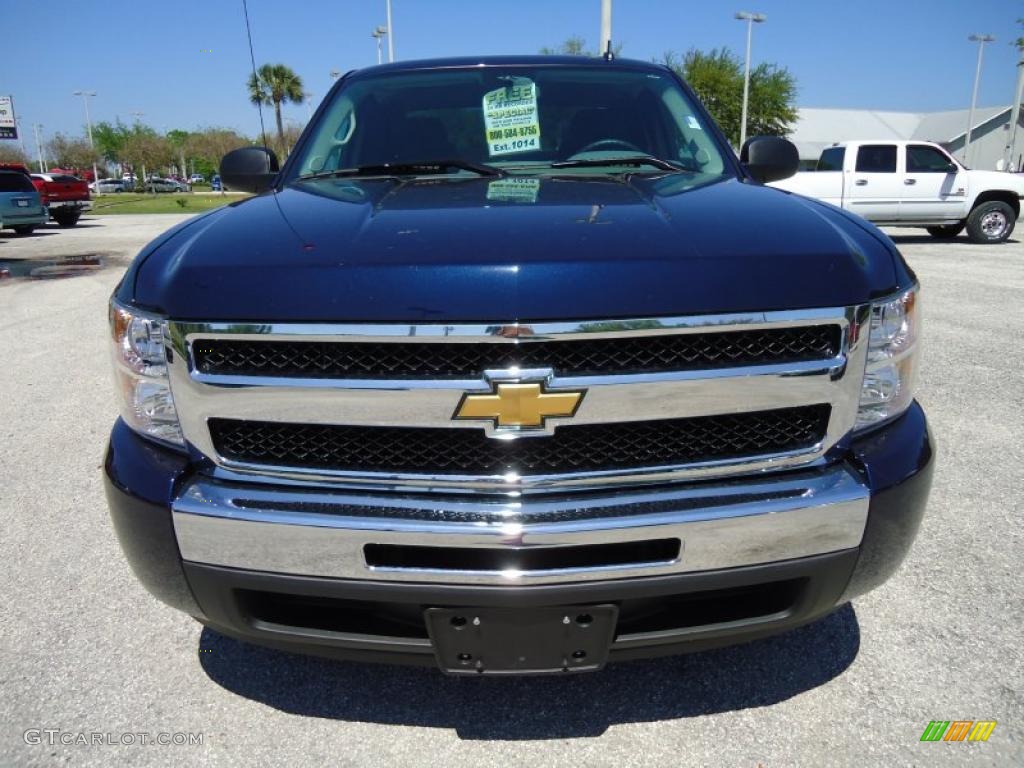 2011 Silverado 1500 LS Extended Cab - Imperial Blue Metallic / Dark Titanium photo #16