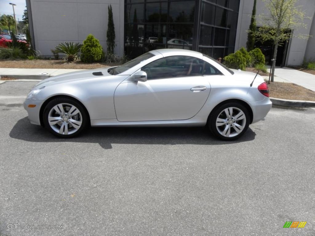 Iridium Silver Metallic 2009 Mercedes-Benz SLK 350 Roadster Exterior Photo #47515891