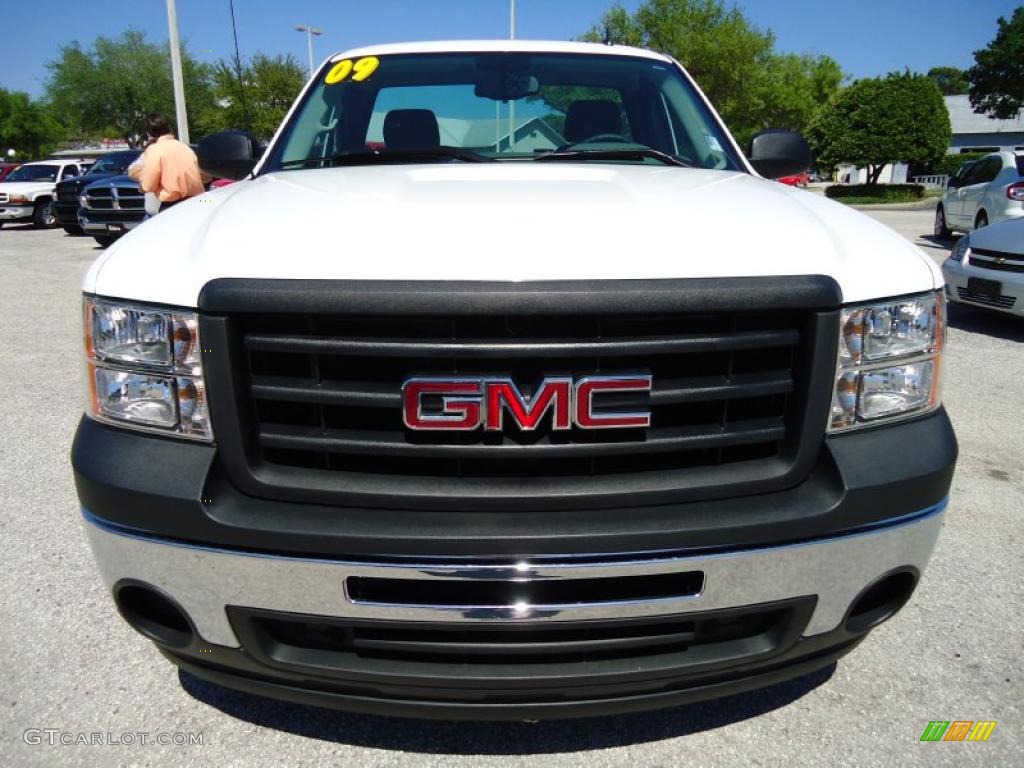 Summit White 2009 GMC Sierra 1500 Work Truck Regular Cab Exterior Photo #47516266