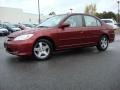 2005 Tango Red Pearl Honda Civic EX Sedan  photo #2