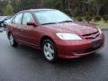 2005 Tango Red Pearl Honda Civic EX Sedan  photo #7
