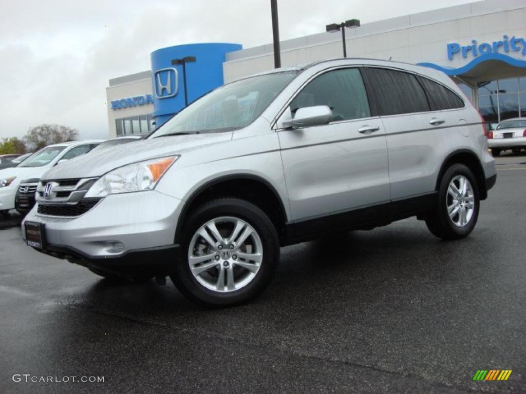 2010 CR-V EX-L - Alabaster Silver Metallic / Gray photo #2