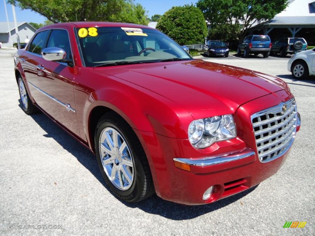 Inferno Red Crystal Pearl 2008 Chrysler 300 C HEMI Heritage Edition Exterior Photo #47517367