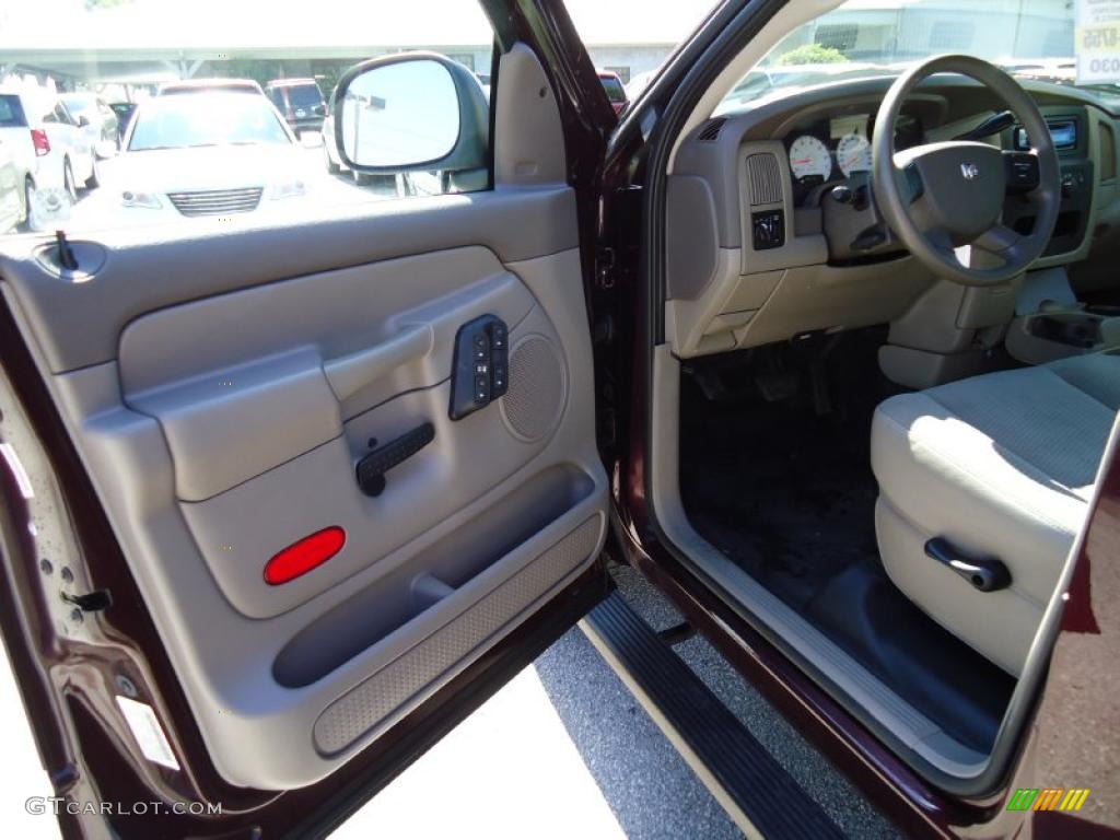 2005 Ram 1500 ST Quad Cab - Deep Molten Red Pearl / Dark Slate Gray photo #4