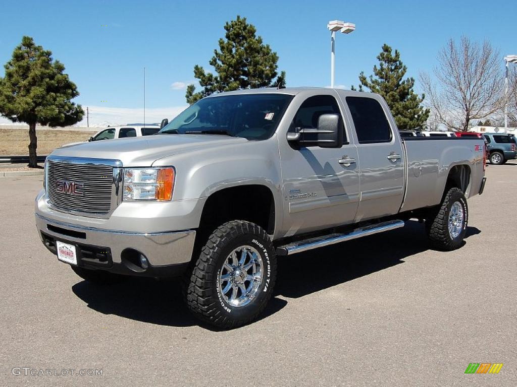 Silver Birch Metallic 2008 GMC Sierra 3500HD SLT Crew Cab 4x4 Exterior Photo #47519011