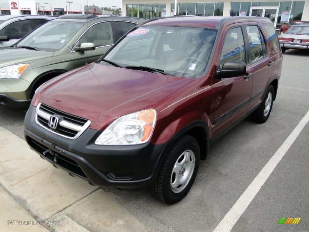 2003 CR-V LX - Chianti Red Pearl / Saddle photo #38
