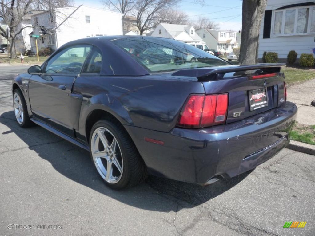 2002 Mustang GT Coupe - True Blue Metallic / Medium Graphite photo #4