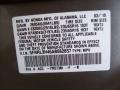 YR573M: Mocha Metallic 2010 Honda Odyssey EX Color Code