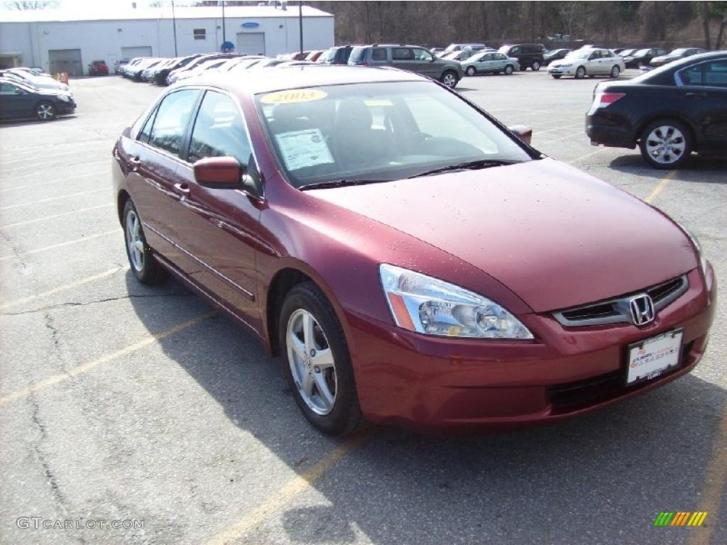 2003 Accord EX-L Sedan - Redondo Red Pearl / Black photo #1