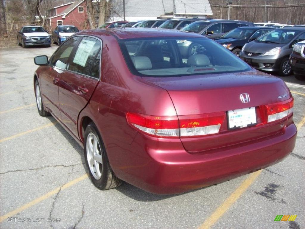 2003 Accord EX-L Sedan - Redondo Red Pearl / Black photo #2