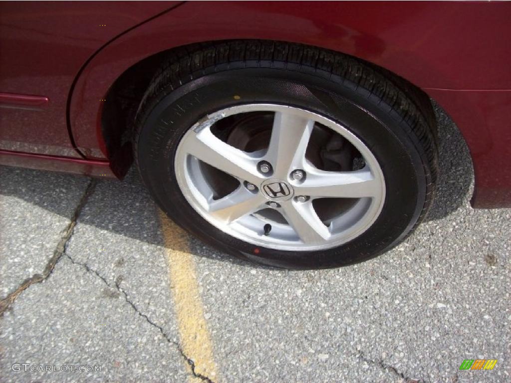 2003 Accord EX-L Sedan - Redondo Red Pearl / Black photo #12