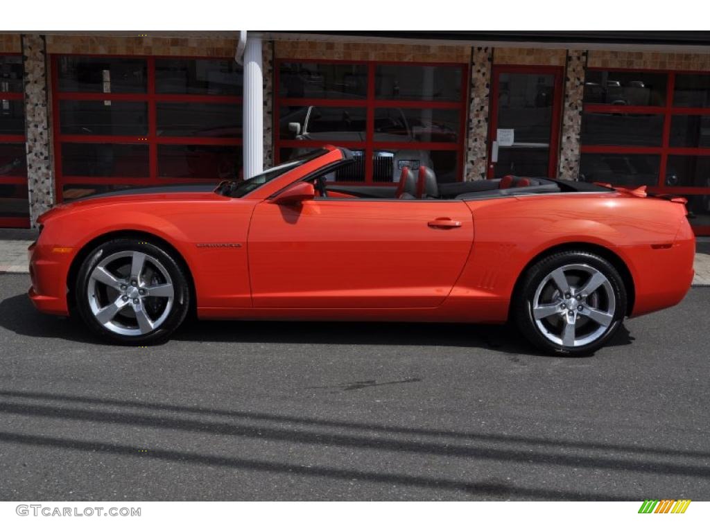 Inferno Orange Metallic 2011 Chevrolet Camaro SS/RS Convertible Exterior Photo #47522827