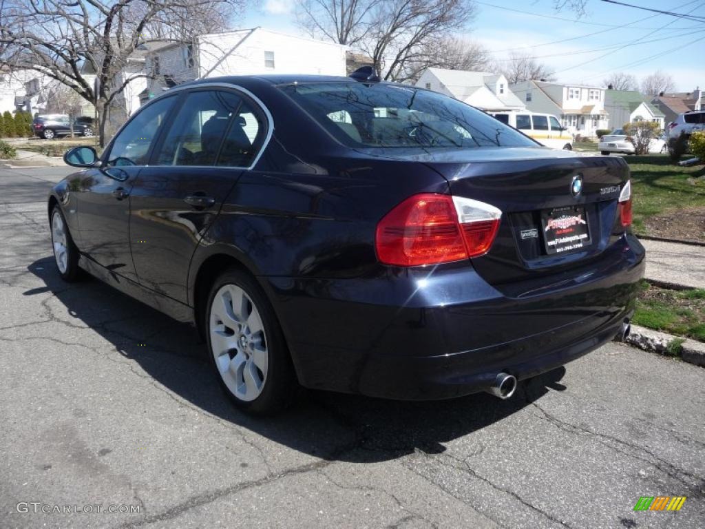 2008 3 Series 335xi Sedan - Monaco Blue Metallic / Black photo #4