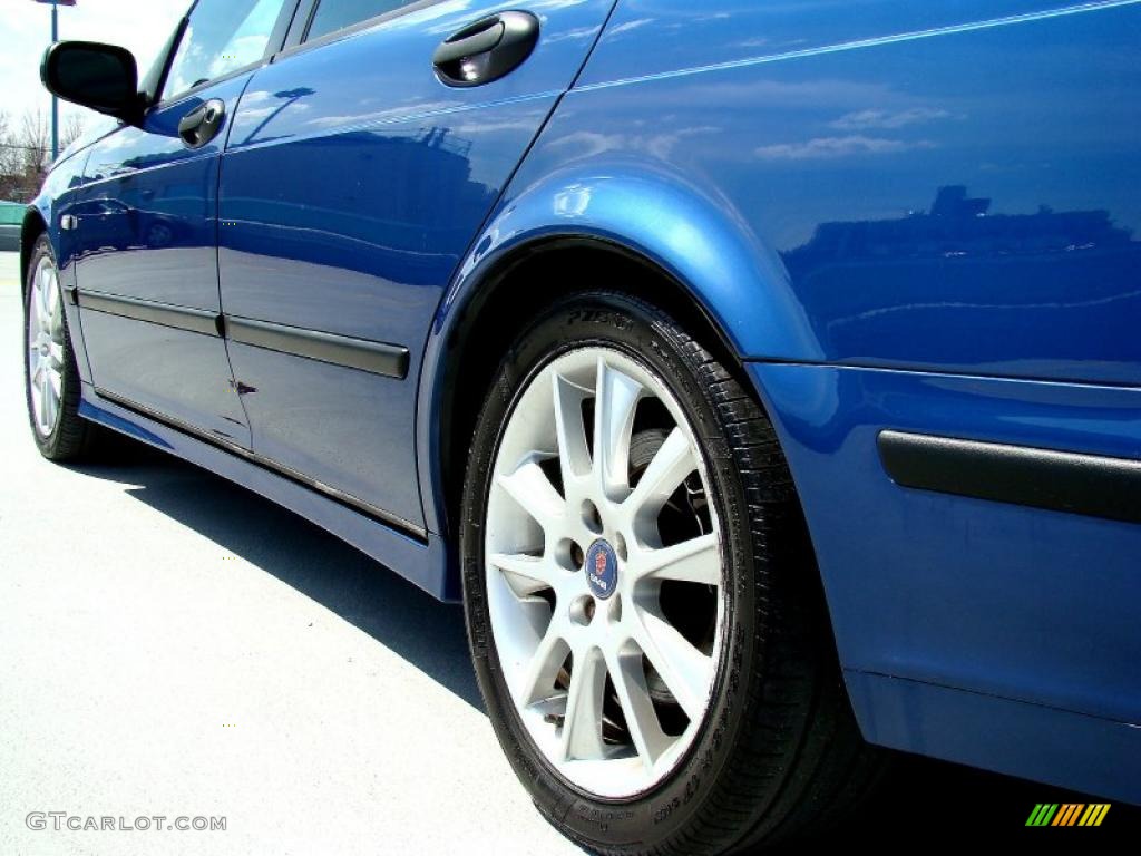 2003 9-5 Aero Sport Wagon - Cosmic Blue Metallic / Charcoal Gray photo #18