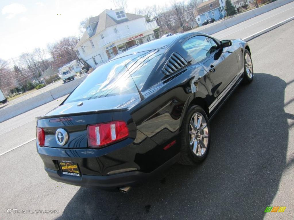 2010 Mustang V6 Premium Coupe - Black / Saddle photo #3