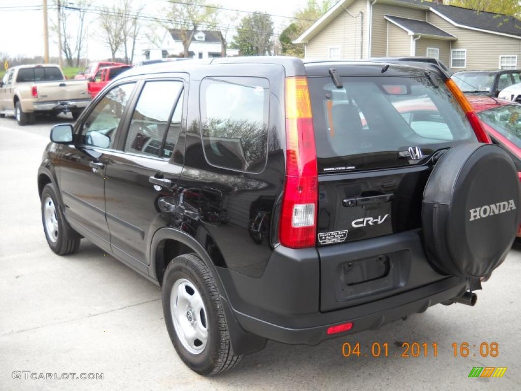 2004 CR-V LX 4WD - Nighthawk Black Pearl / Black photo #2