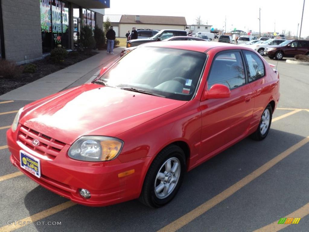 Retro Red Hyundai Accent