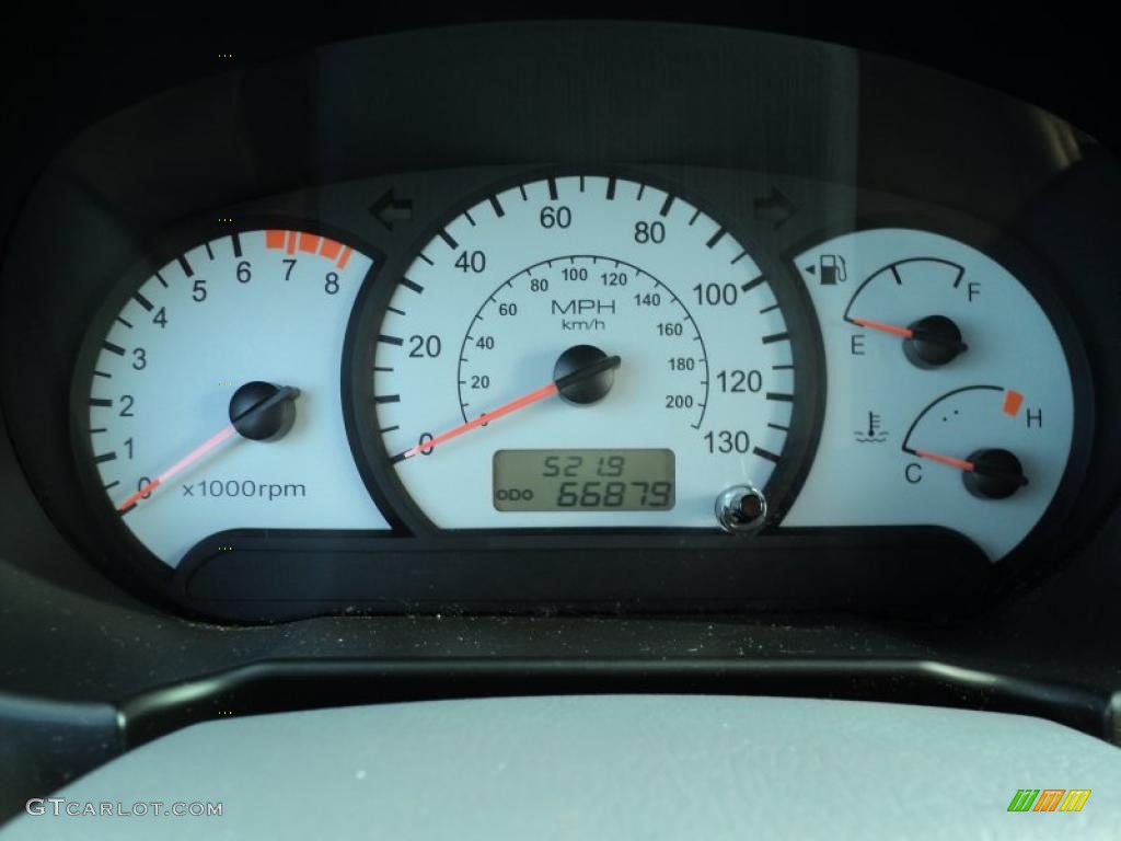 2005 Hyundai Accent GLS Coupe Gauges Photo #47524996