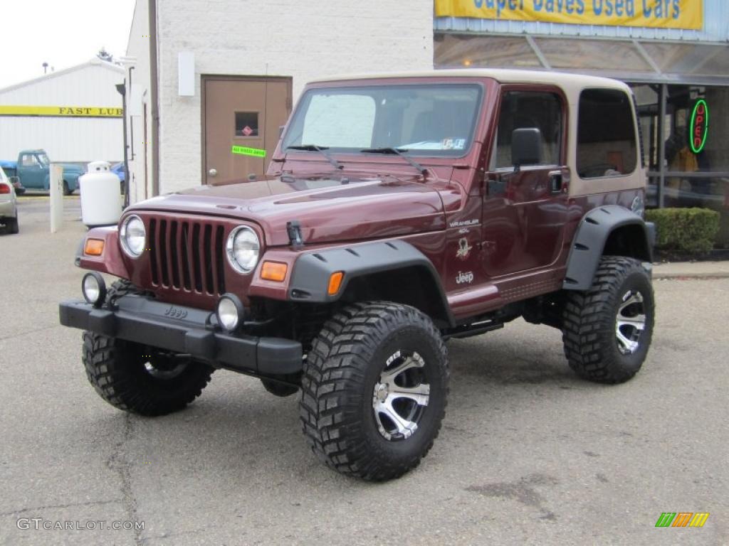 2001 Wrangler Sahara 4x4 - Sienna Pearl / Camel/Dark Green photo #13