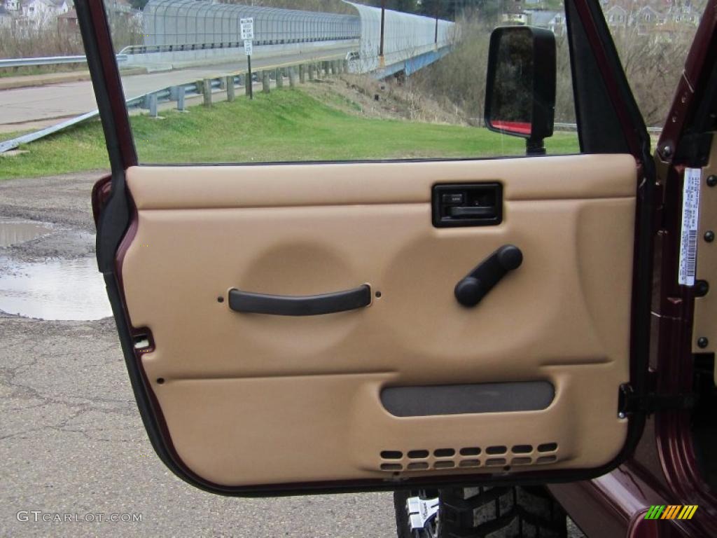 2001 Wrangler Sahara 4x4 - Sienna Pearl / Camel/Dark Green photo #16