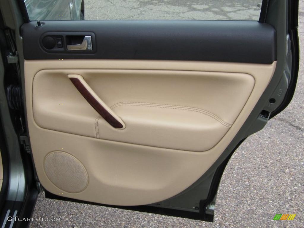 2003 Volkswagen Passat GLX Wagon Beige Door Panel Photo #47526154