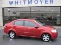 2010 Sport Red Chevrolet Aveo LT Sedan  photo #1