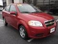 2010 Sport Red Chevrolet Aveo LT Sedan  photo #2