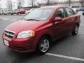 2010 Sport Red Chevrolet Aveo LT Sedan  photo #3