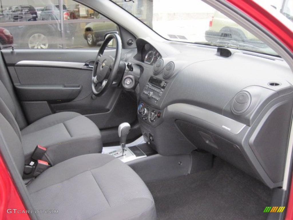 2010 Aveo LT Sedan - Sport Red / Charcoal photo #5