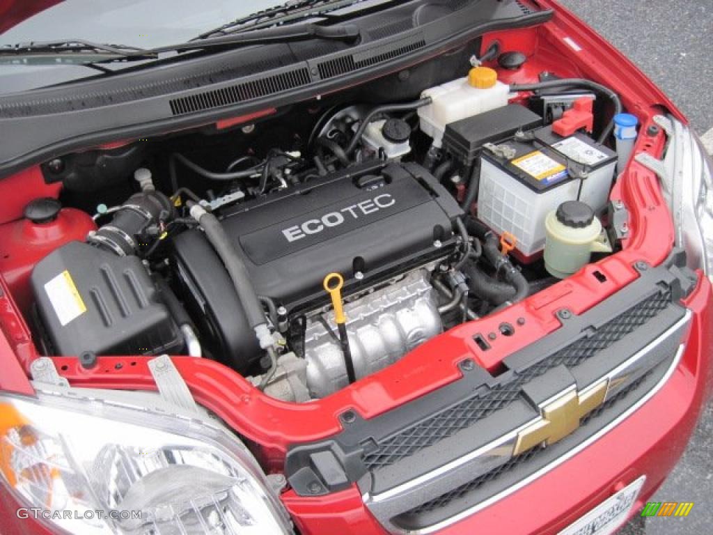 2010 Aveo LT Sedan - Sport Red / Charcoal photo #9