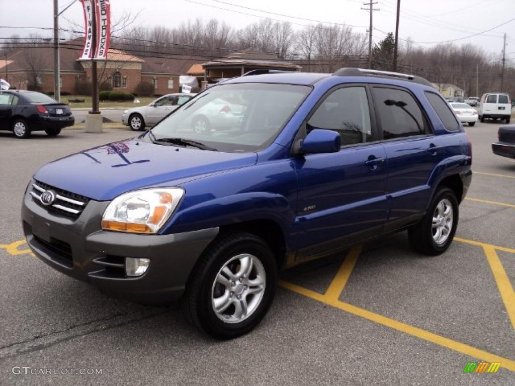 2007 Sportage EX V6 4WD - Smart Blue / Black photo #1