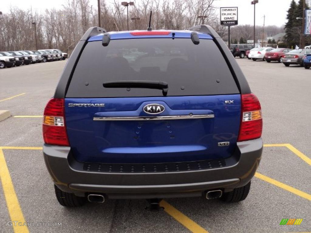 Smart Blue 2007 Kia Sportage EX V6 4WD Exterior Photo #47526412