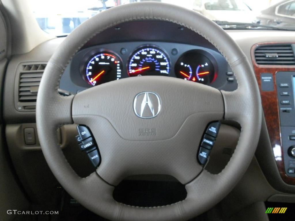 2005 Acura MDX Touring Saddle Steering Wheel Photo #47527285