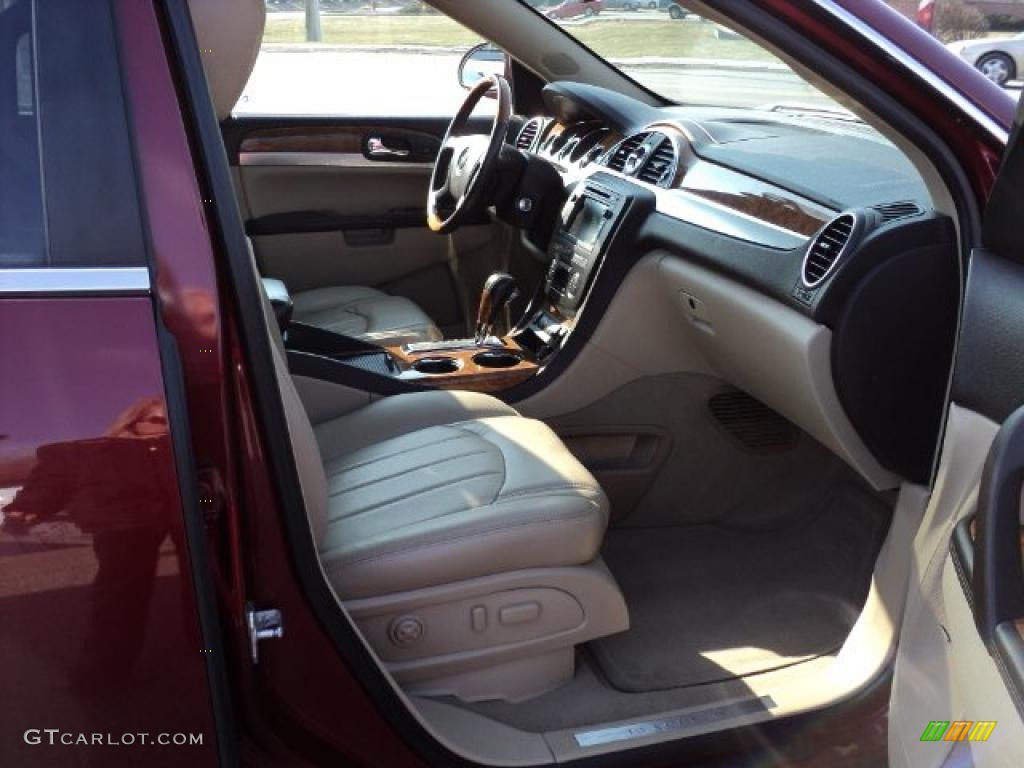 2008 Enclave CXL AWD - Dark Crimson Metallic / Ebony/Ebony photo #19