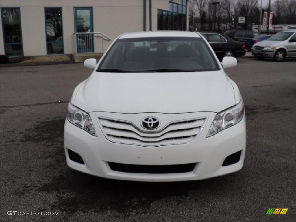 2010 Camry LE - Super White / Ash Gray photo #1