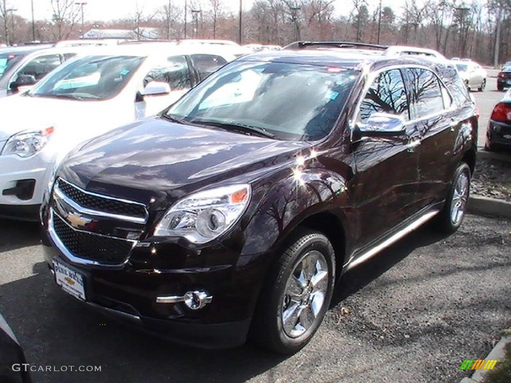 2011 Equinox LTZ AWD - Espresso Brown Metallic / Brownstone/Jet Black photo #1