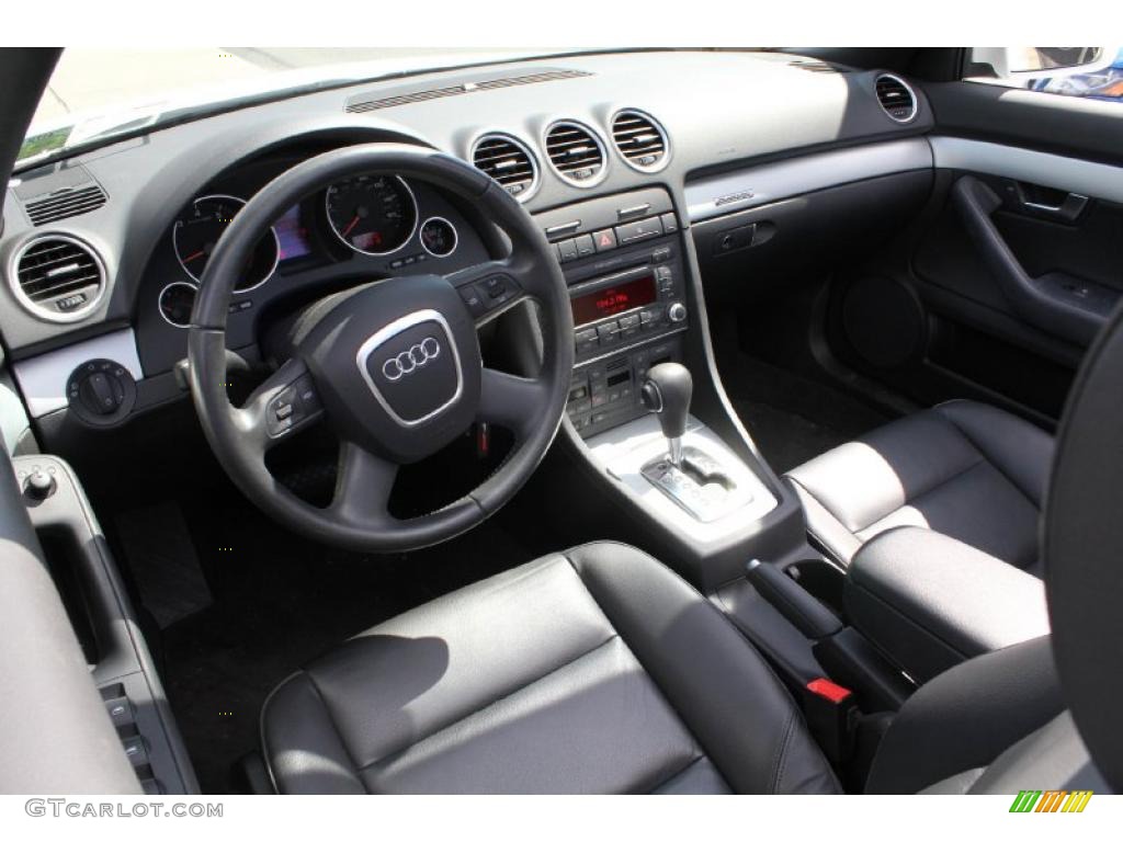 Black Interior 2008 Audi A4 2.0T quattro Cabriolet Photo #47531707