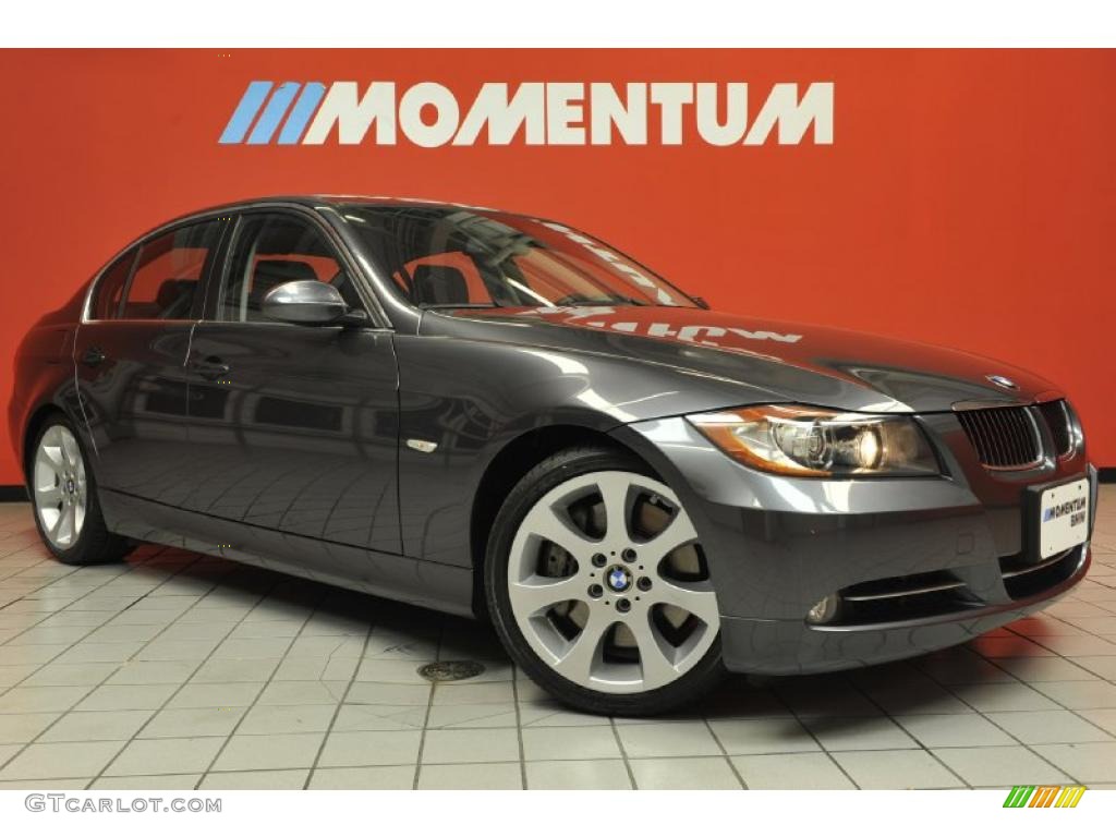 2008 3 Series 335i Sedan - Sparkling Graphite Metallic / Black photo #1