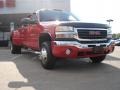 Victory Red 2004 GMC Sierra 3500 SLT Crew Cab 4x4 Dually