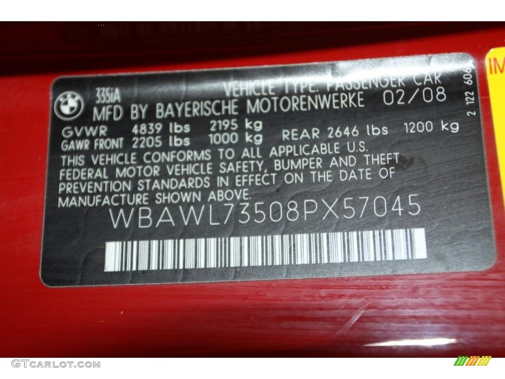 2008 3 Series 335i Convertible - Crimson Red / Saddle Brown/Black photo #8