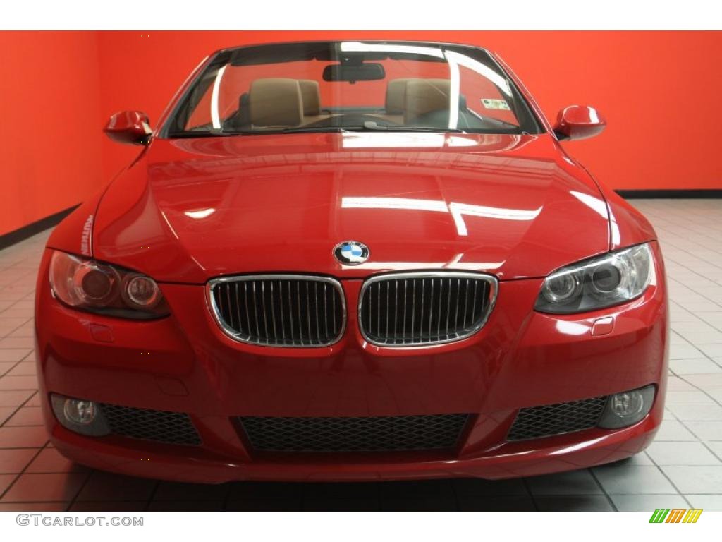2008 3 Series 335i Convertible - Crimson Red / Saddle Brown/Black photo #28